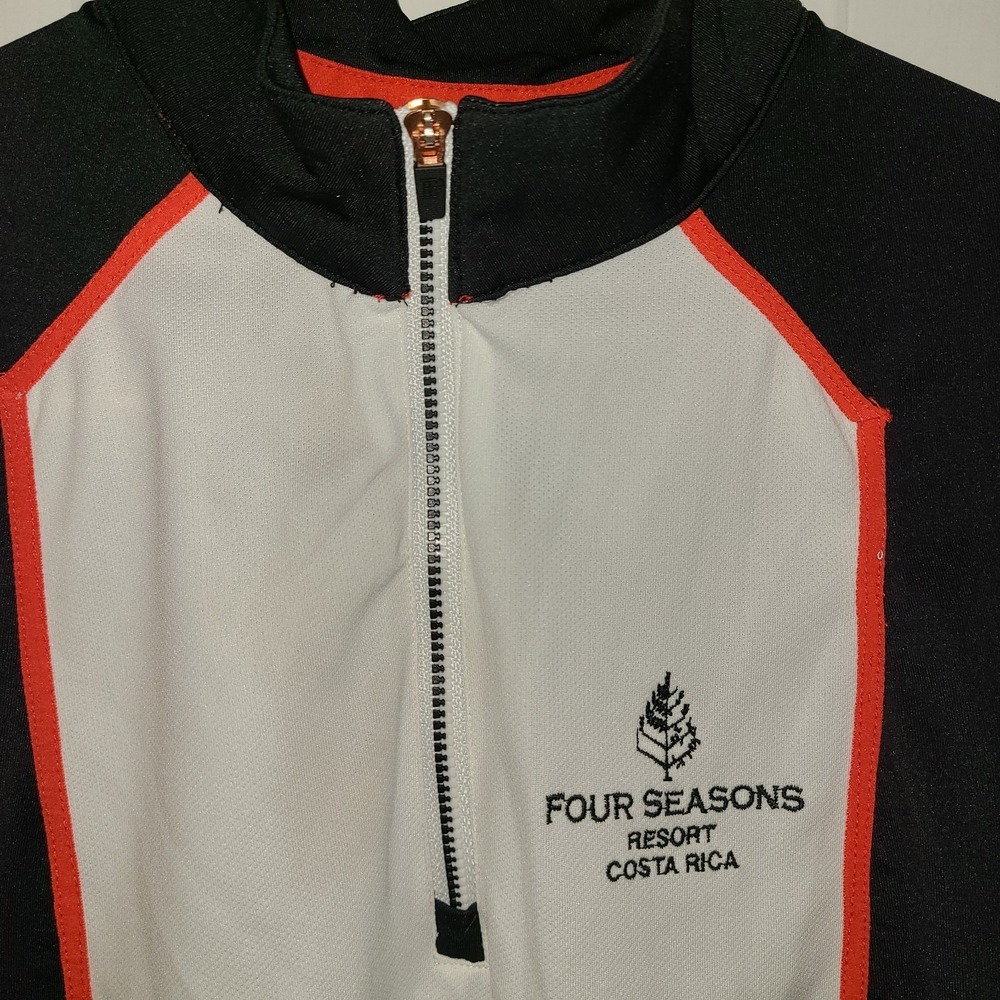 Four Seasons Womens Brilliant White Colorblock Sleeveless Golf Polo Shirt Size S - Picture 4 of 7